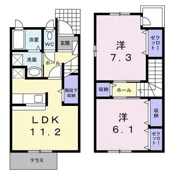 間取図 ソレアードメゾ