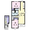 メープルQs 2LDKの間取り