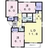 ソレアード石川 3LDKの間取り