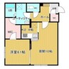 アルカサール山の手 1LDKの間取り