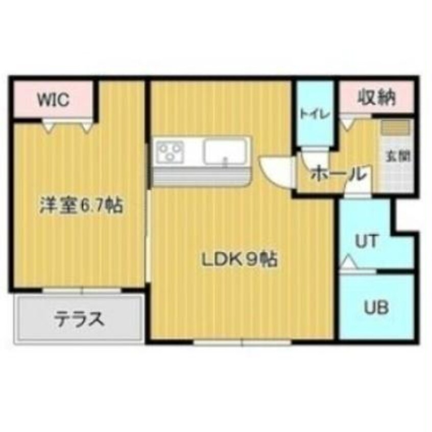 間取図 シュクル七重浜