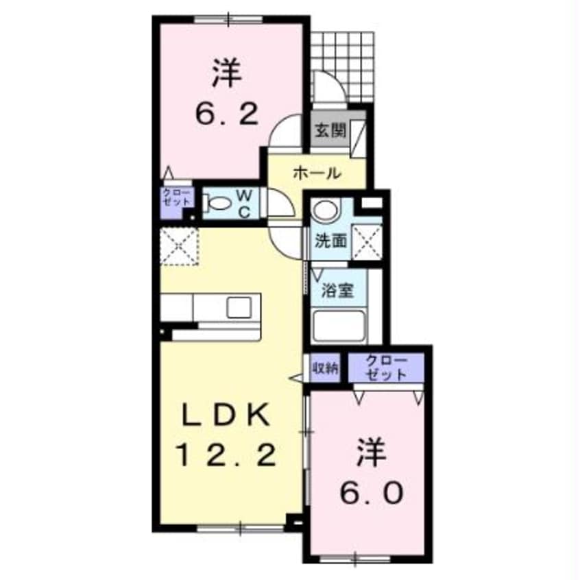 間取図 マイタウンラ・フィオーレⅠ
