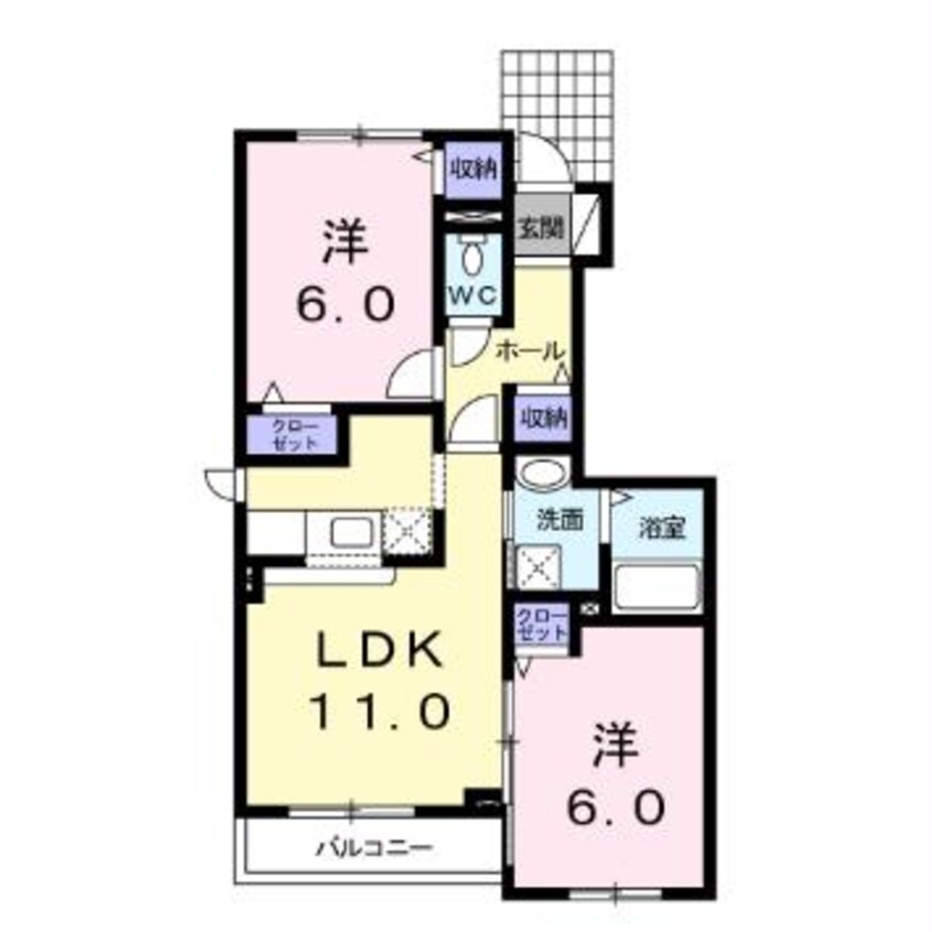 間取図 Un Calmly1号館