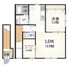 モンシェール杉並 1LDK+Sの間取り