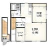 モンシェール杉並 1LDK+Sの間取り