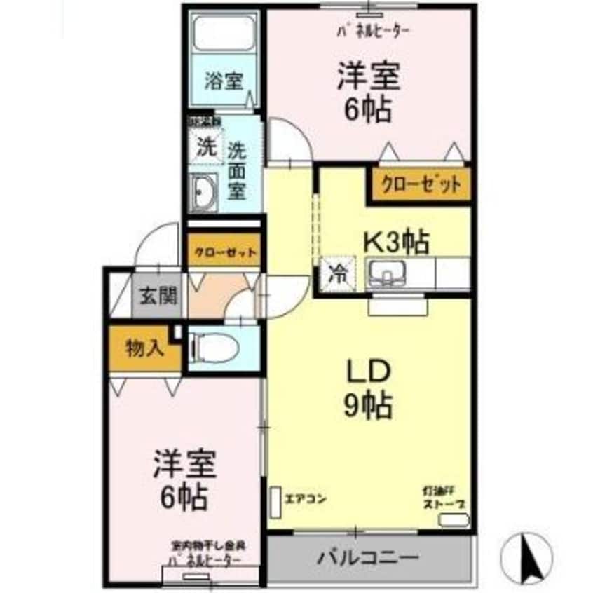 間取図 メゾン・ド・リヴィエールA