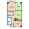 マンション北斗富岡Ⅱ 3LDKの間取り