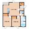 グランメゾン 2LDKの間取り