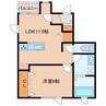 グランメゾン 1LDKの間取り