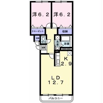 間取図 ジェルメ吉川町