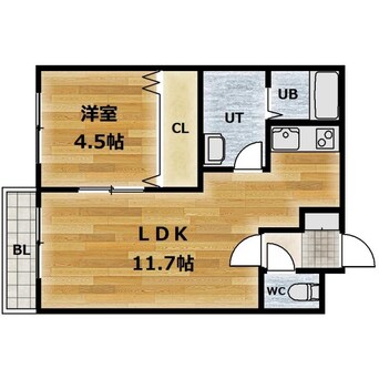 間取図 ユニbox.4