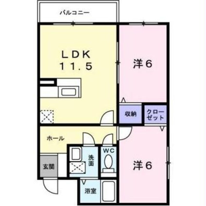 間取図 ヴォール中島