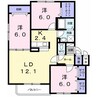 キャトルセゾンB 3LDKの間取り