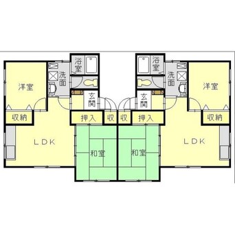 間取図 ハイツブルースカイ