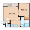 Briller五稜郭 1LDKの間取り