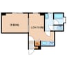 カサドール駅前 1LDKの間取り