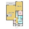Amu.K 1LDKの間取り