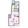 Prim roseF 1Rの間取り