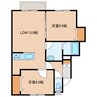 コーポノウブルⅡ 2LDKの間取り