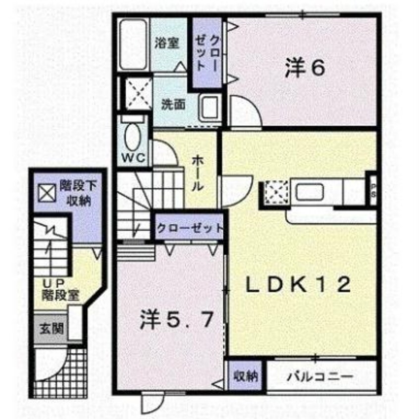 間取図 ベル・コリーヌ壱番館