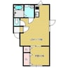 レジデンスK・I 1LDKの間取り