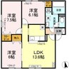 リビングタウン山の手B 3LDKの間取り