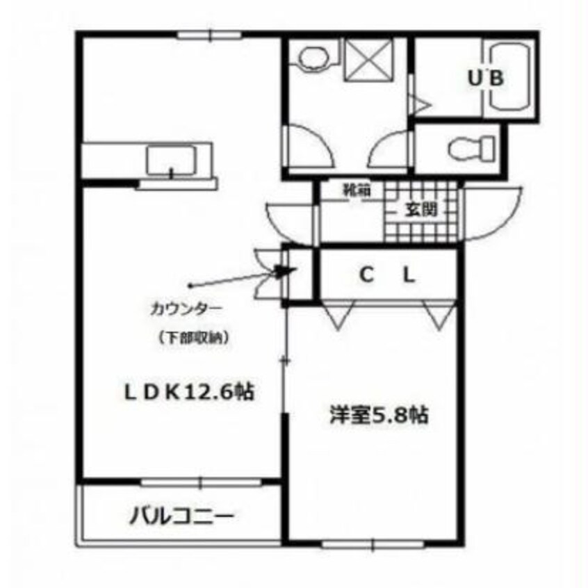 間取図 ラピスコートⅡ