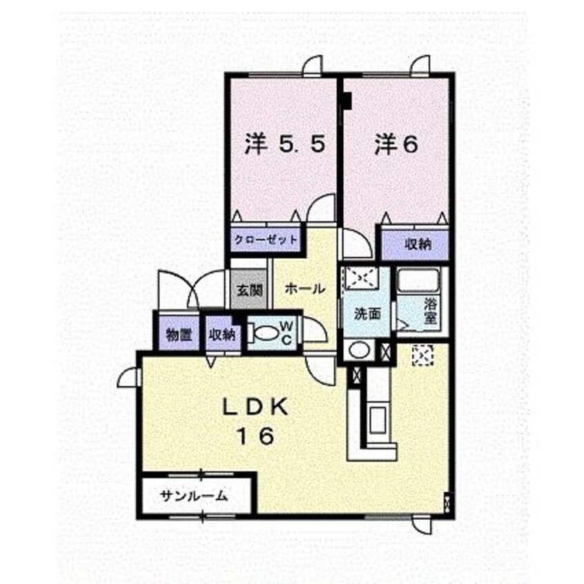 間取図 エルレーヴ大川