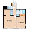 アリエーテ旭町 1LDKの間取り