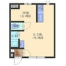 エスポワフチュールⅢ 1LDKの間取り