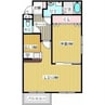 コンフォートパレス花園 1LDKの間取り
