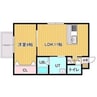 エターナル松川 1LDKの間取り