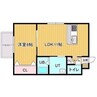 エターナル松川 1LDKの間取り