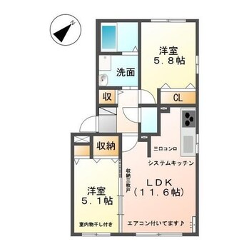 間取図 ユージュリイ