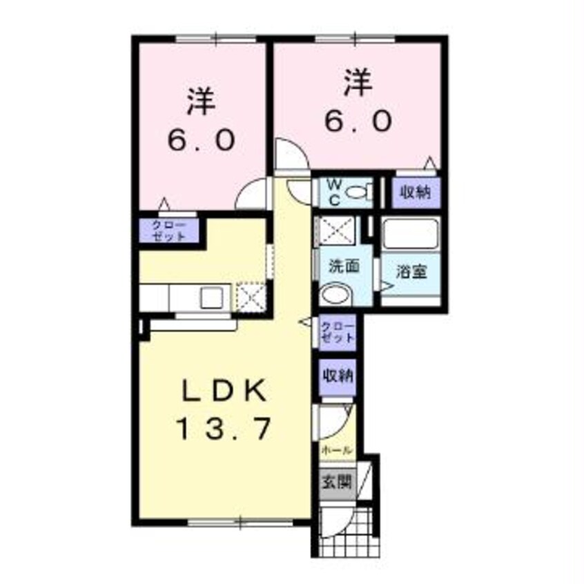 間取図 グランデK