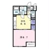 アルメリア 1DKの間取り