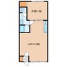 レストはまなす港 1LDKの間取り