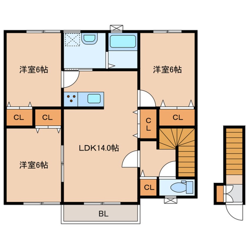 間取図 レジデンス北斗