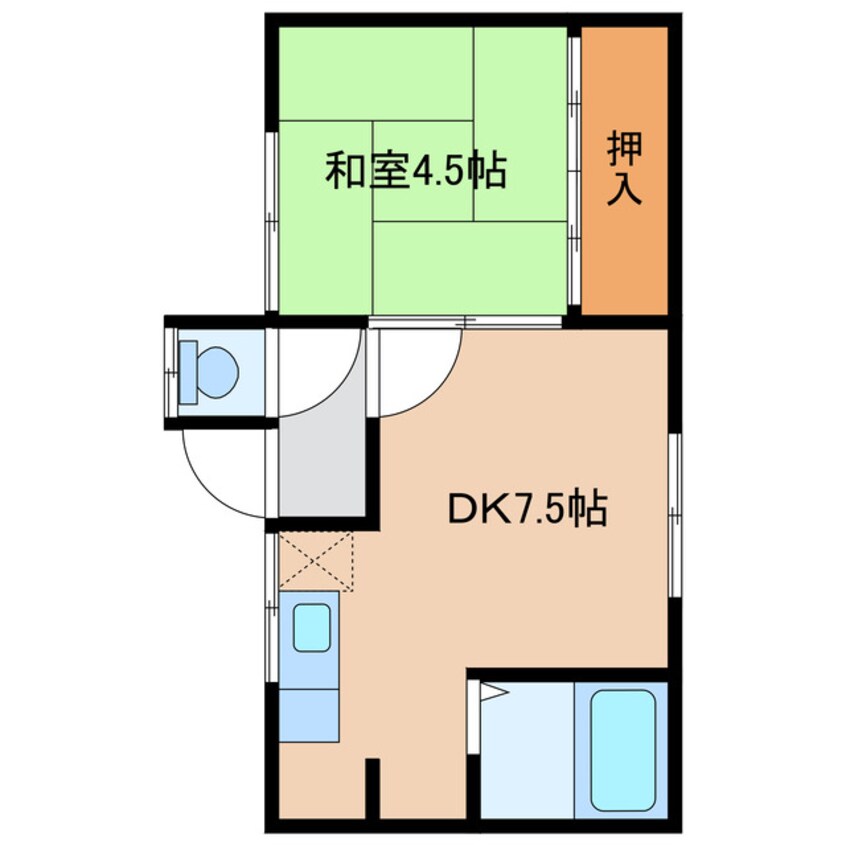 間取図 高盛町25アパート