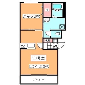 間取図 クラビーアネックス