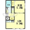 ペラッツィ松川 1LDKの間取り