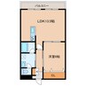 柳町レジデンス 1LDKの間取り