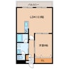 柳町レジデンス 1LDKの間取り