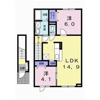 間取図 メゾン五稜郭3番館