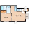 グレース学園台 1LDKの間取り