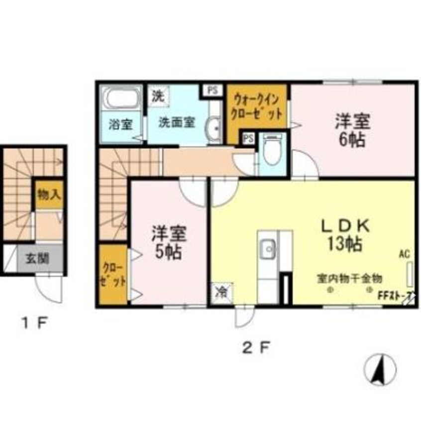 間取図 サンモール桔梗