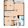 マンションエンドレス 2LDKの間取り