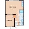 アーバンパレス214 1LDKの間取り