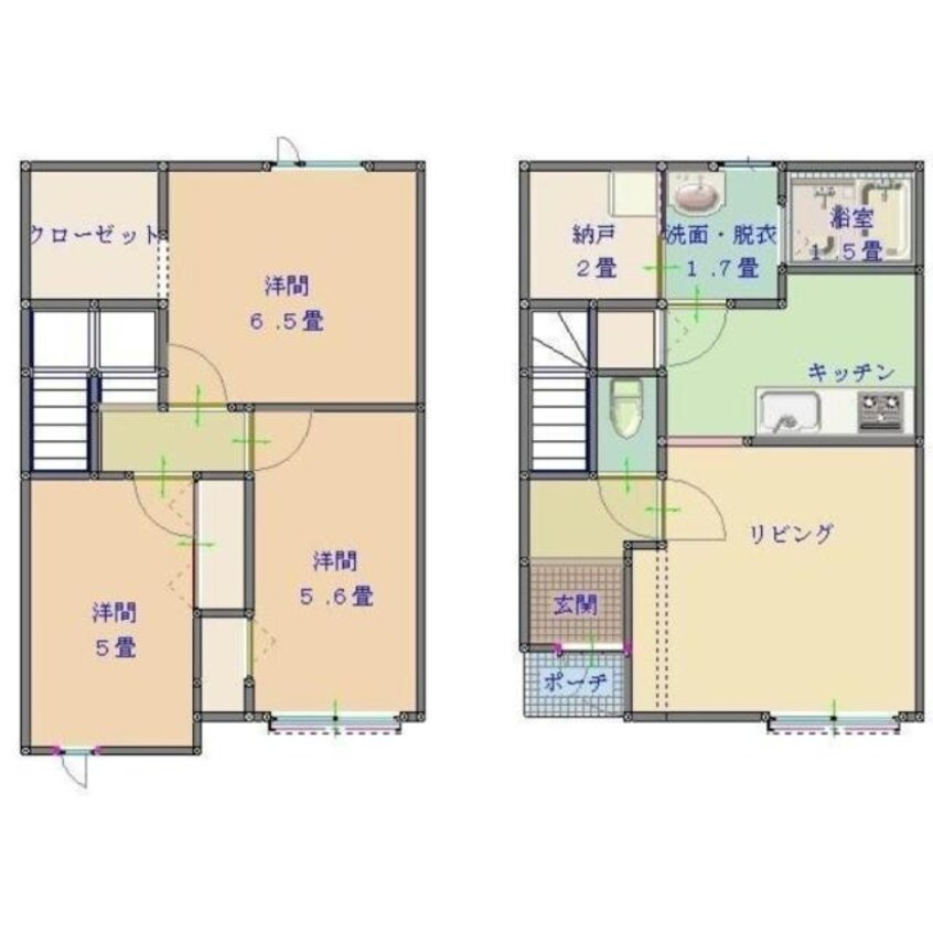 間取図 パオス日吉Ⅱ