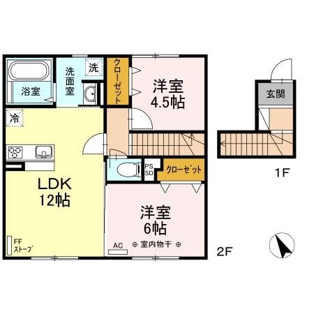 間取り図 グリーンリーフ山の手